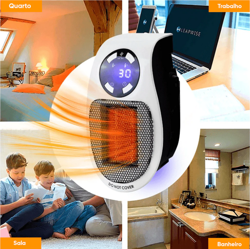 Aquecedor Elétrico Portátil - EcoHeat Pro®