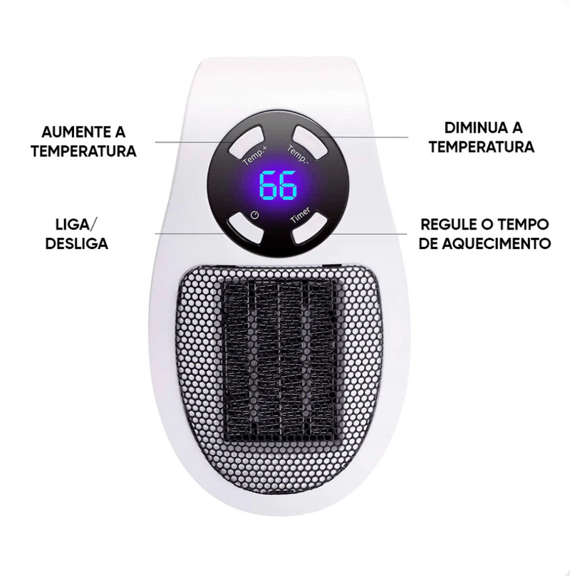 Aquecedor Elétrico Portátil - EcoHeat Pro®