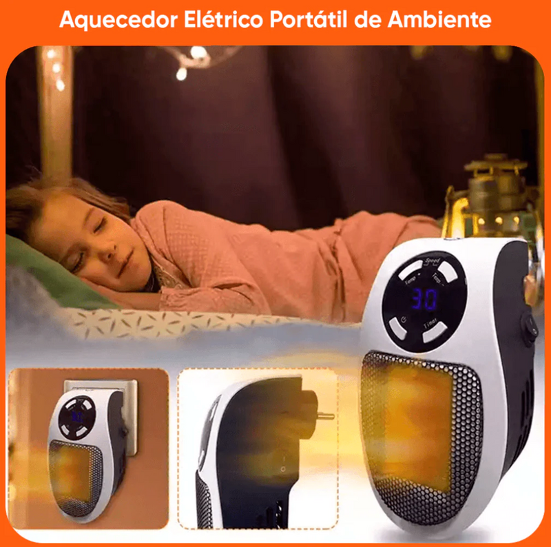 Aquecedor Elétrico Portátil - EcoHeat Pro®