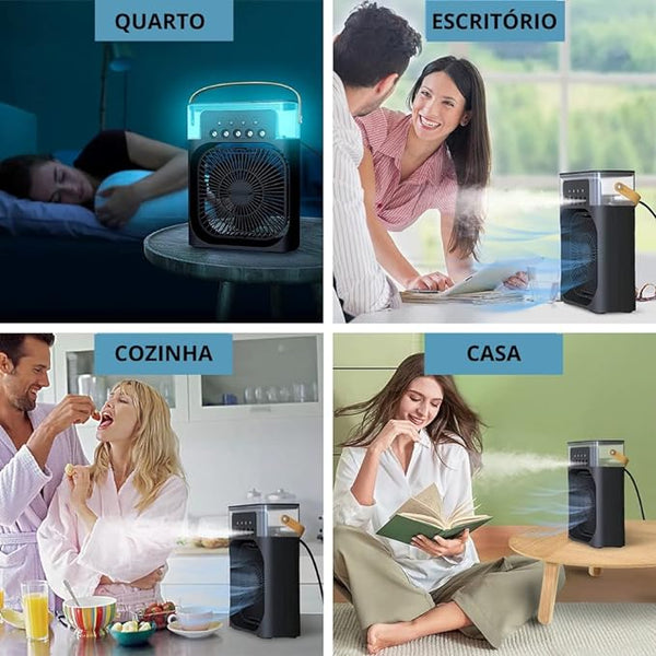 Ar Condicionado Portátil com Difusor de Aroma - 4 em 1